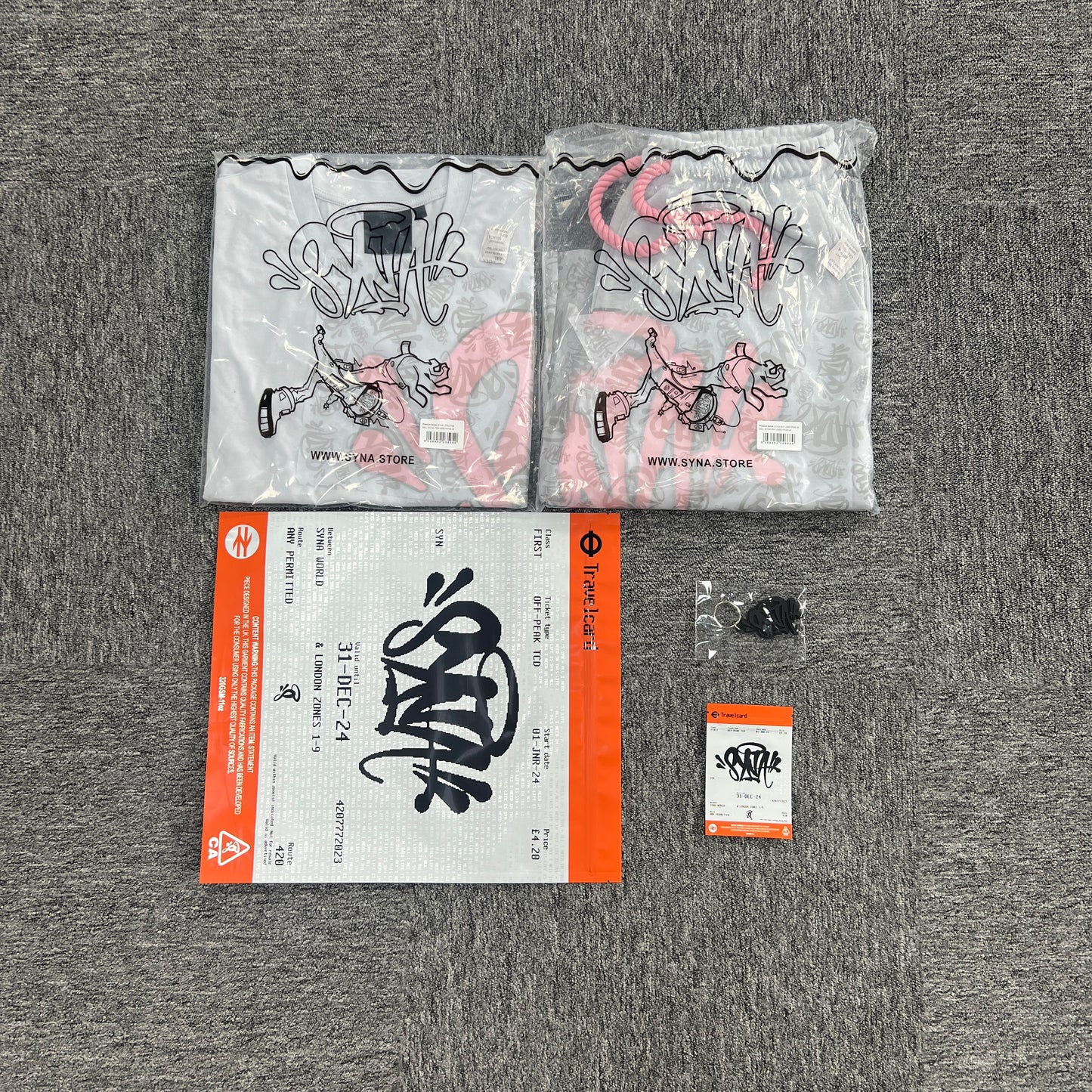 SY*A Shorts Set"PINK WHITE"