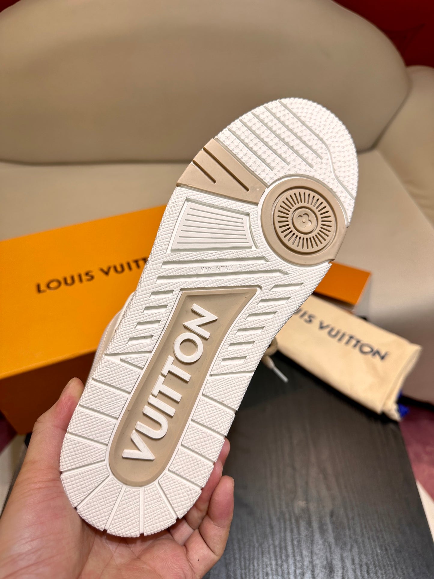 L*V SKATE "WHITE BEIGE"