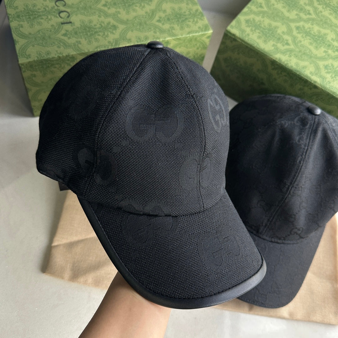 GU*CI CAP "JUMBO GG BLACK"