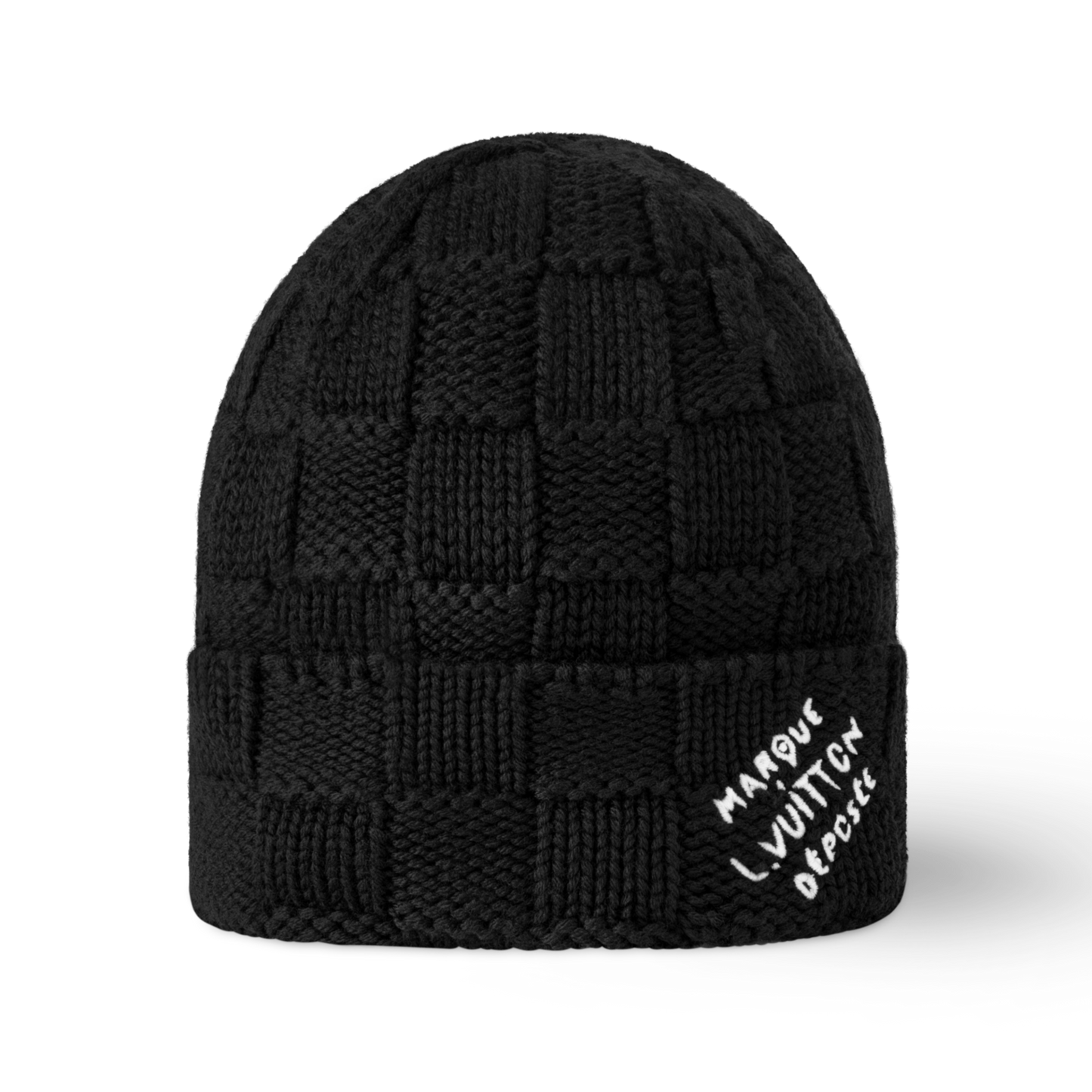 L*V "Damier Snug" BEANIE - Black