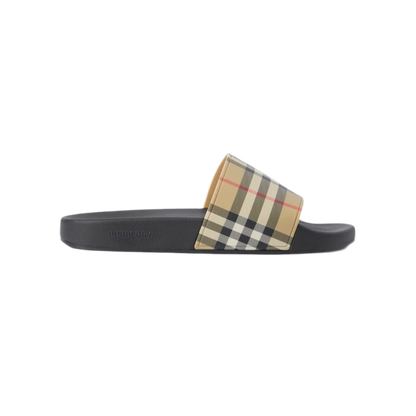 BURB*RRY SLIDES "Archive Beige"