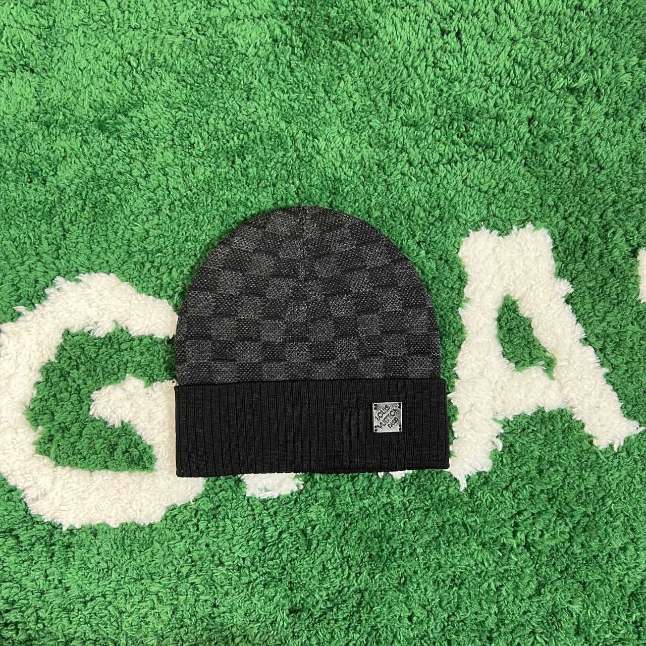 L*V Beanie “Néo Petit Damier” Black