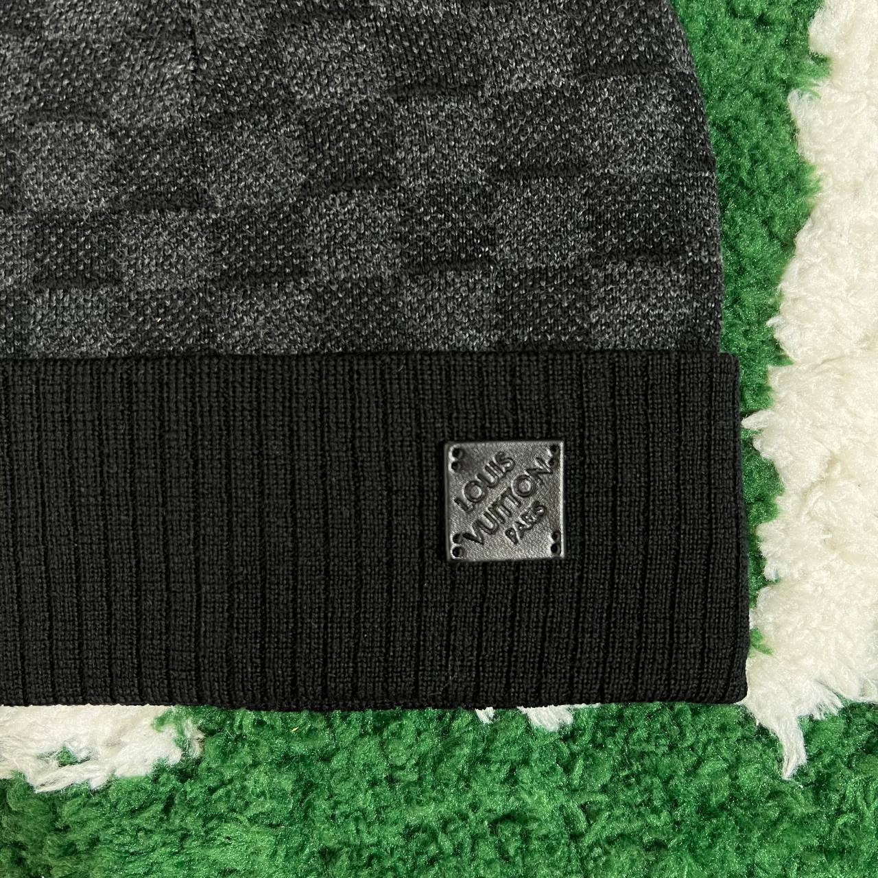 L*V Beanie “Néo Petit Damier” Black