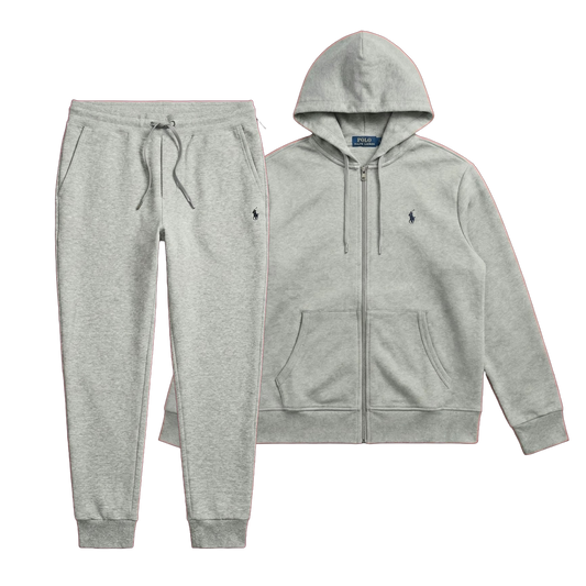 POLO FLEECE TRACKSUIT “Light Gray”