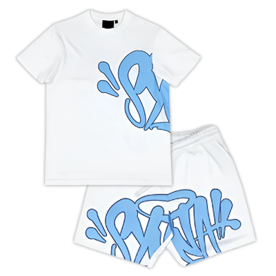 SY*A Shorts Set "BLUE WHITE"