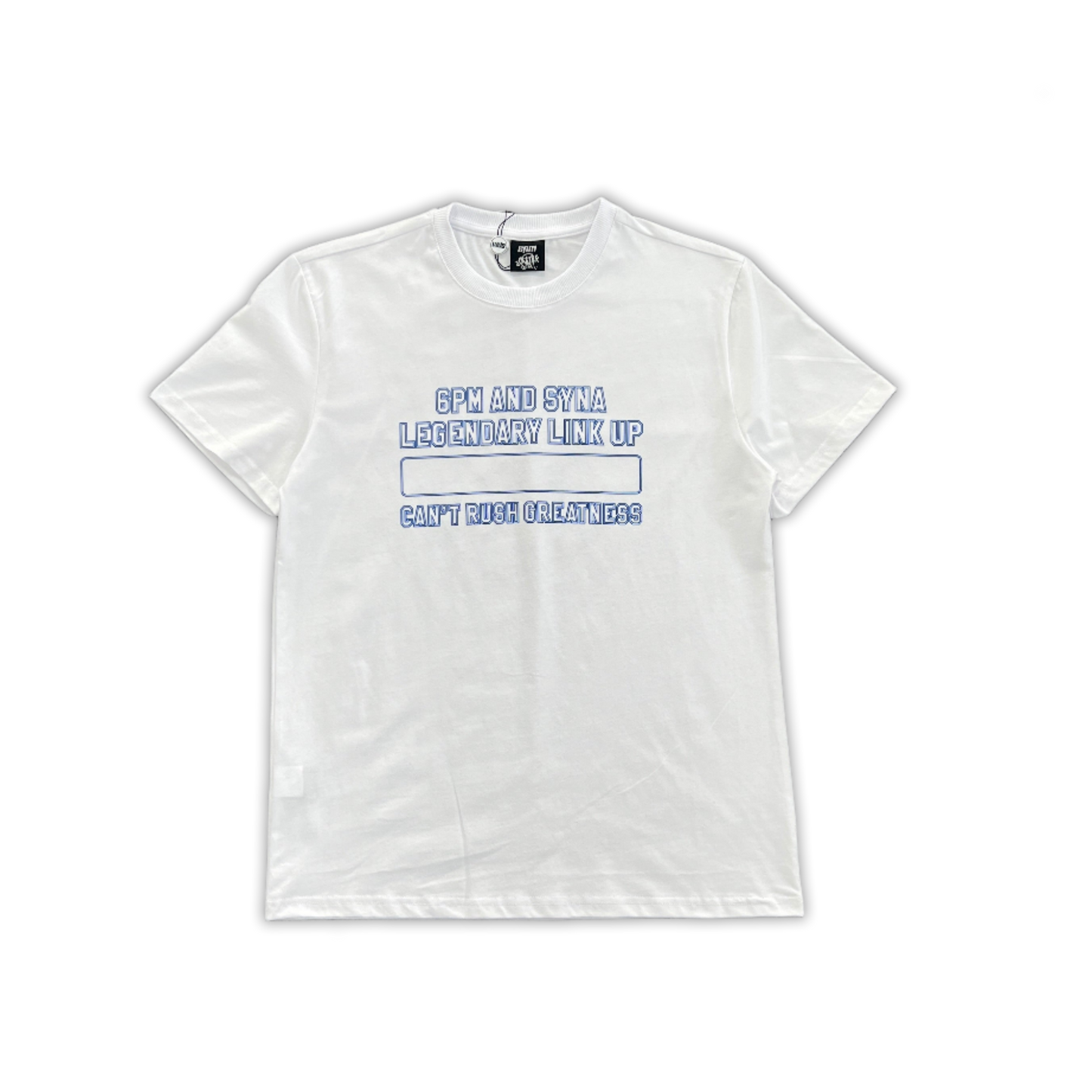 SY*A x 6PM Tee "Can't Rush Greatness White"