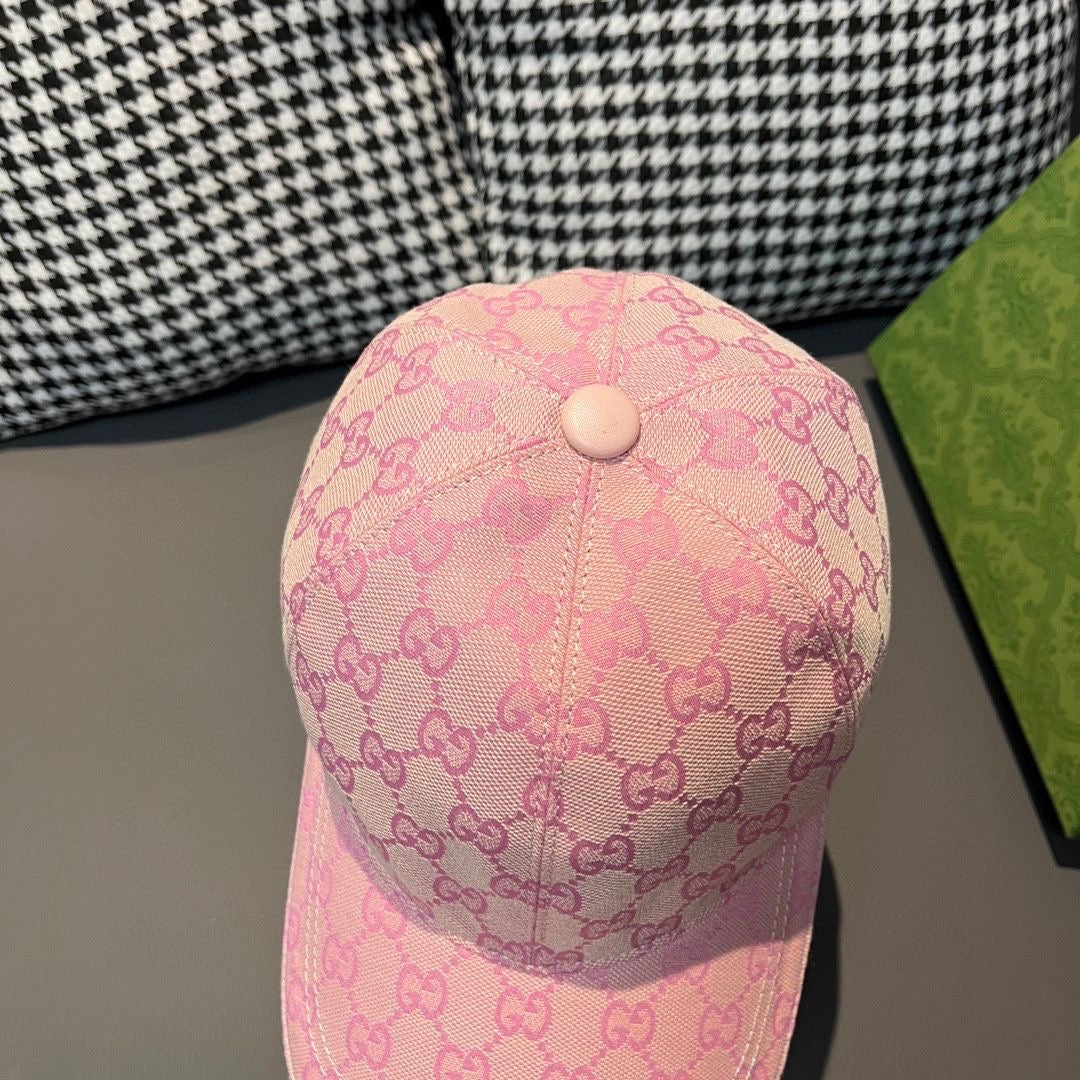 GU*CI CAP "GG CANVAS PINK"