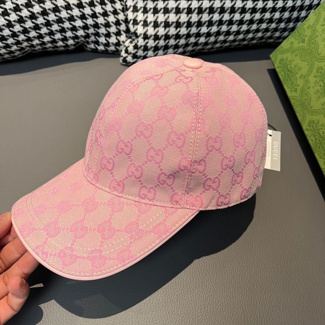GU*CI CAP "GG CANVAS PINK"