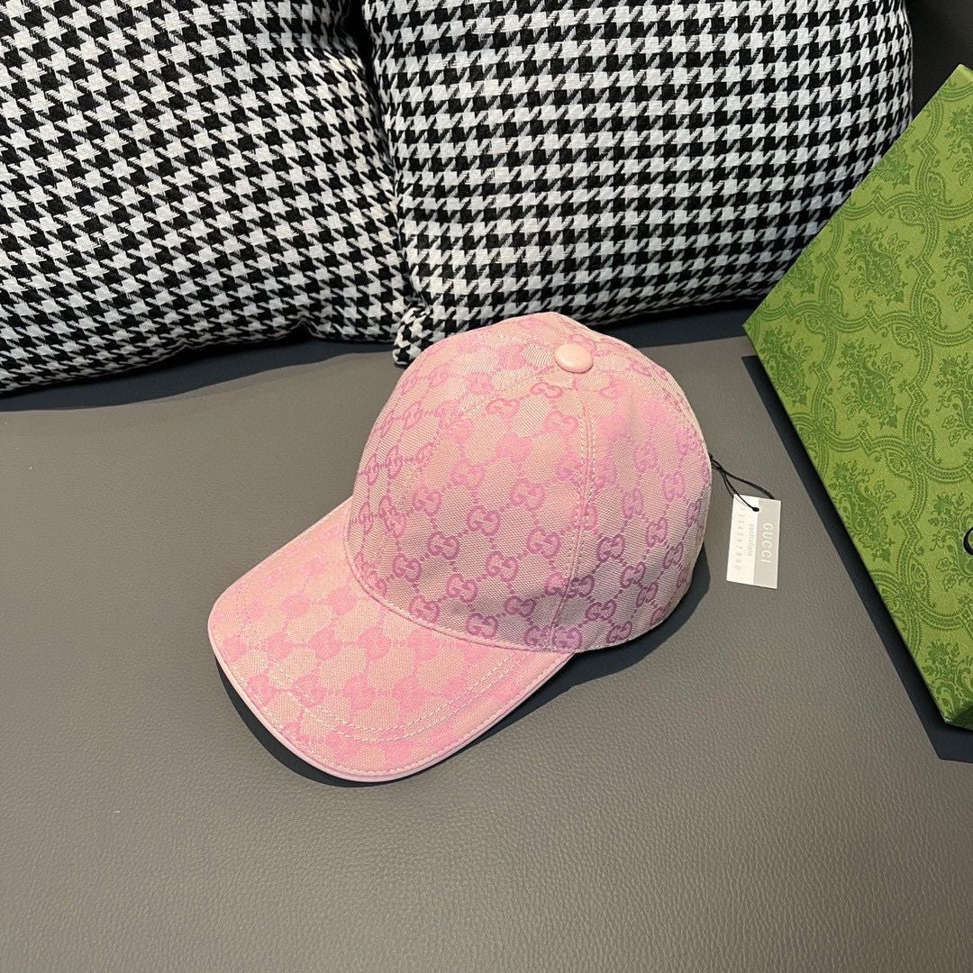 GU*CI CAP "GG CANVAS PINK"