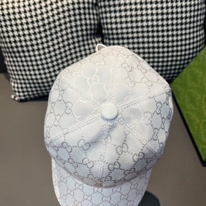GU*CI CAP "GG CANVAS WHITE"