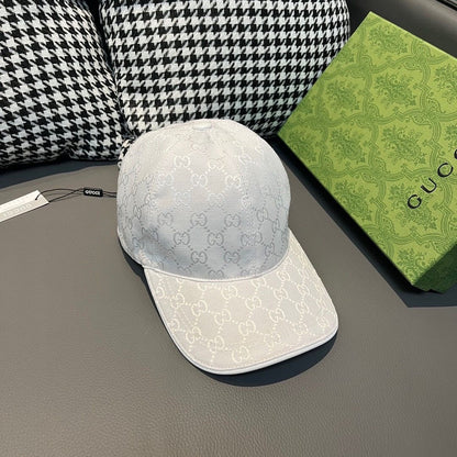GU*CI CAP "GG CANVAS WHITE"