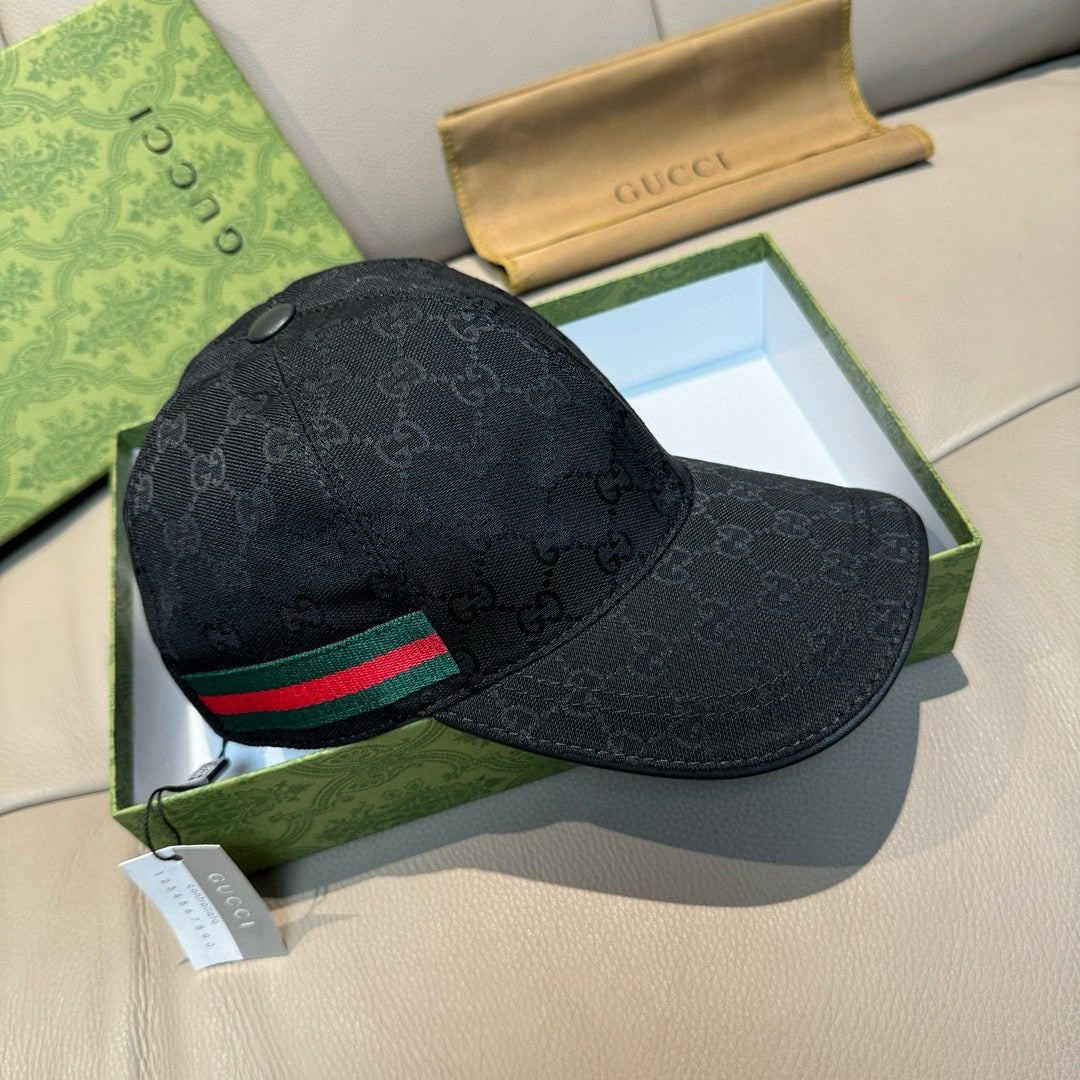 GU*CI CAP "GG CANVAS BLACK"