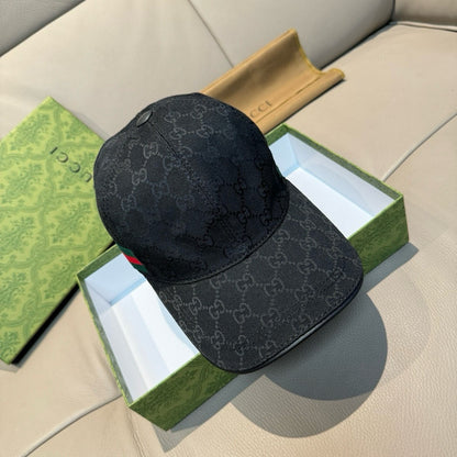 GU*CI CAP "GG CANVAS BLACK"
