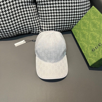 GU*CI CAP "GG CANVAS WHITE"