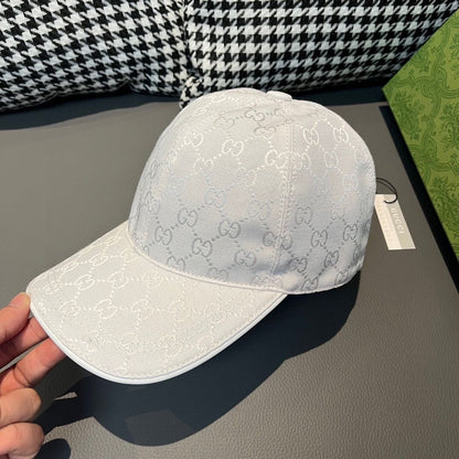 GU*CI CAP "GG CANVAS WHITE"