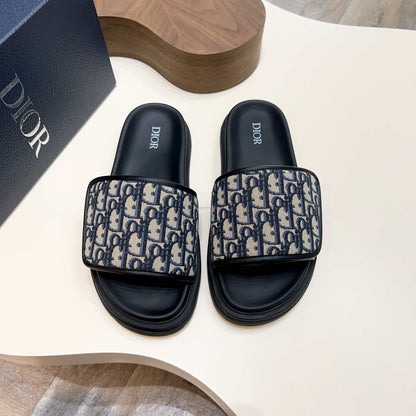 D*OR AQUA SLIDES "Beige & Black"