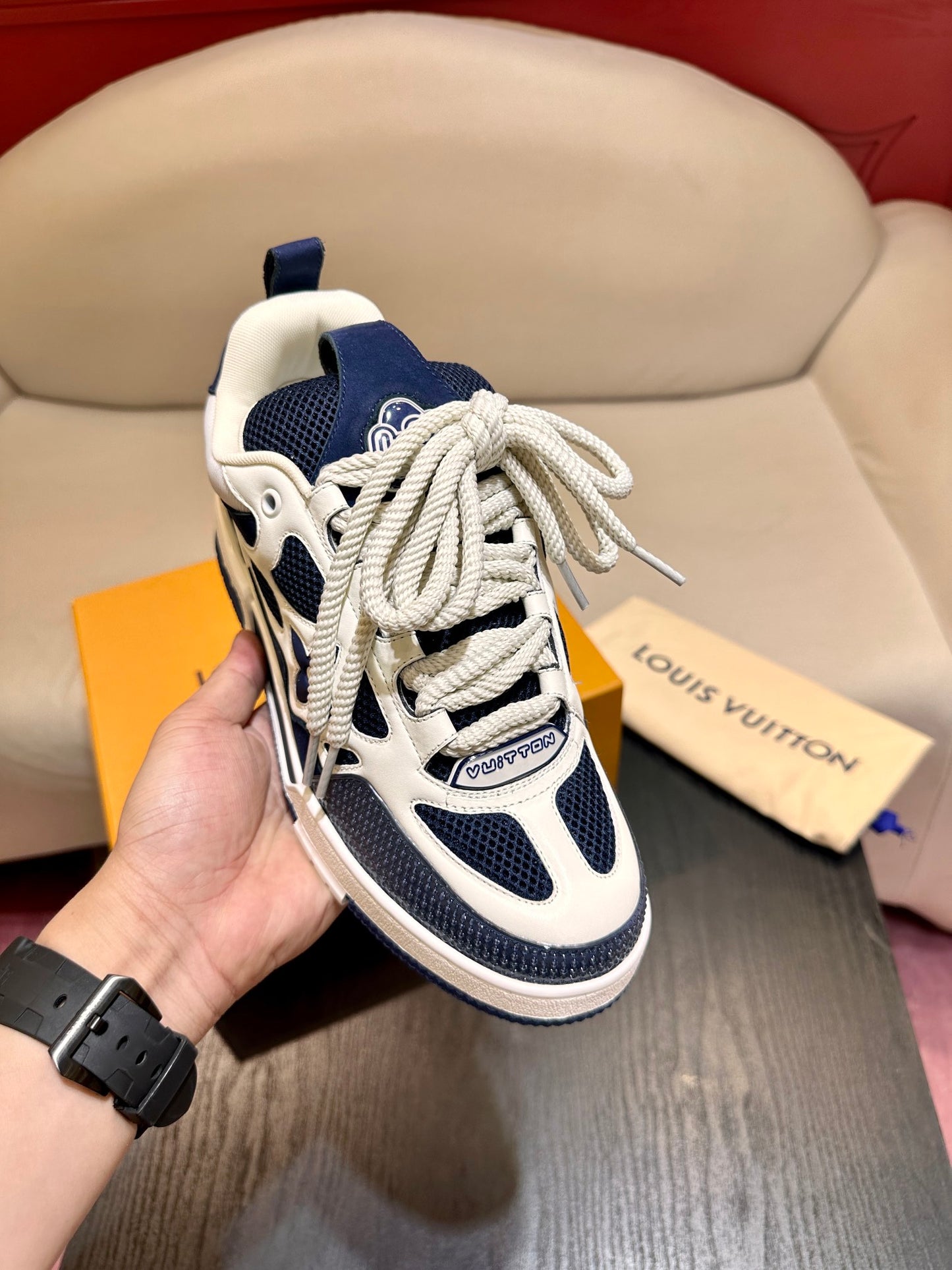 L*V SKATE "WHITE BLUE"