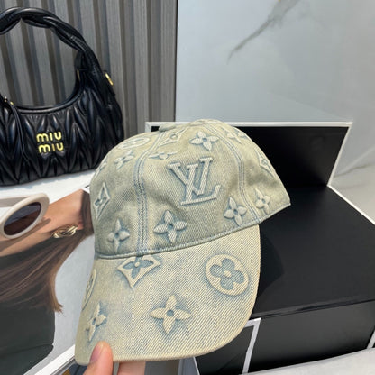 L*V CAP Monogram "Washed Denim"
