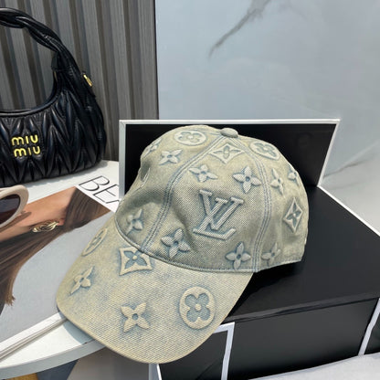 L*V CAP Monogram "Washed Denim"