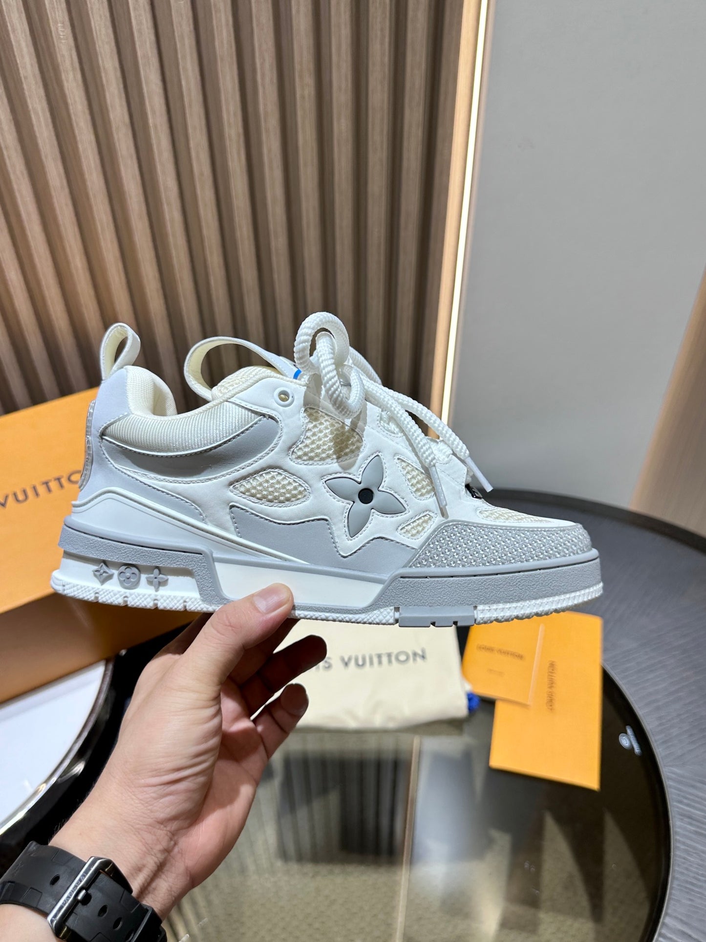 L*V SKATE "WHITE GERY"